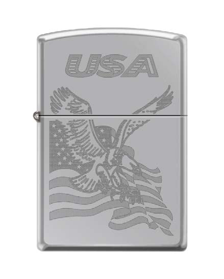 USA Eagle Flag High Polish Chrome | 01163