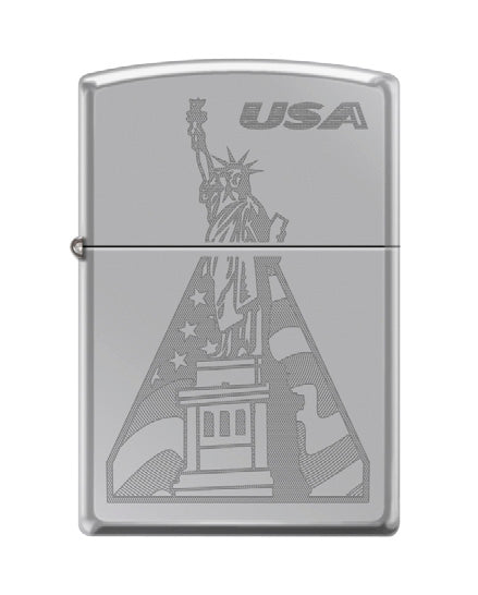 USA Statue of Liberty Peak Etch High Polish Chrome | 02420
