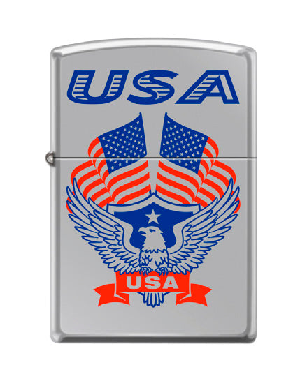 USA Eagle Flags High Polish Chrome | 03198