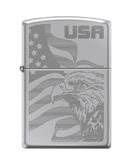 USA Eagle Flag Etch High Polish Chrome | 03267