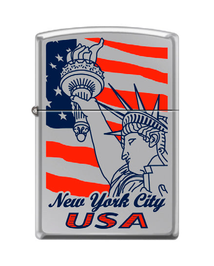 USA Statue of Liberty Flag High Polish Chrome | 18332