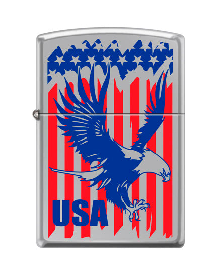 USA Eagle Stripes Satin Chrome | 18336