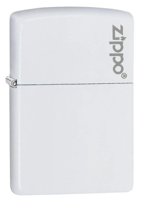 Classic White Matte Zippo Logo | SKU: 214ZL
