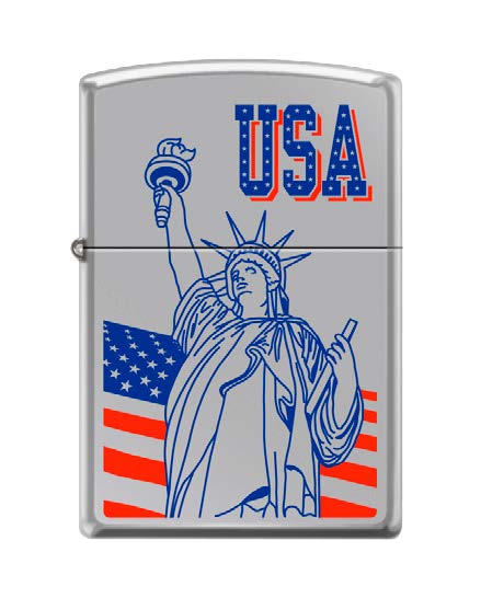 USA Statue of Liberty Flag High Polish Chrome | 30683