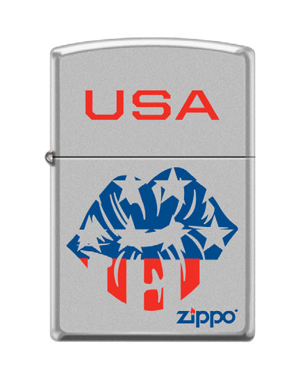 USA Zippo Kiss High Polish Chrome | 38934