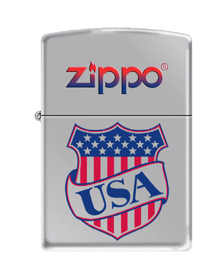 Zippo USA Shield High Polish Chrome | 38937