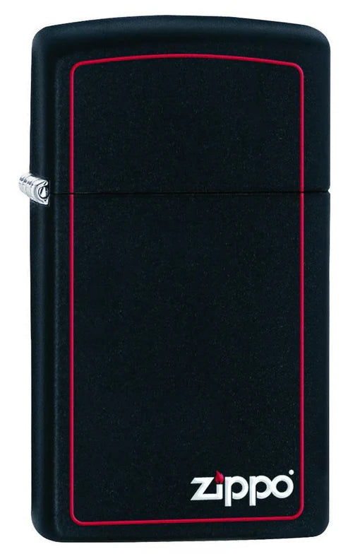 Slim® Black Matte with Red Border | SKU: 1618ZB