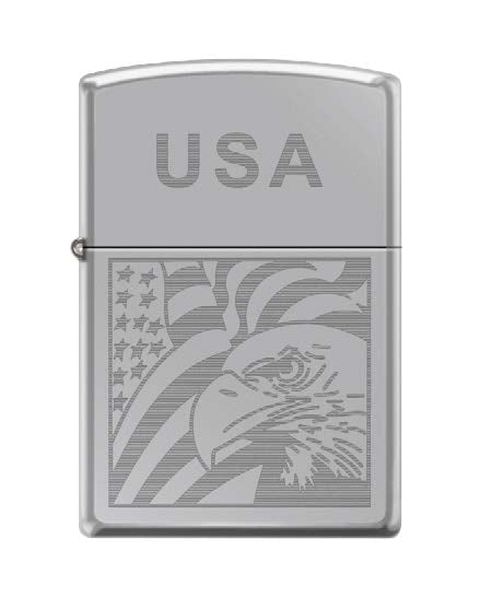 USA Eagle Flag Etch High Polish Chrome | 72633