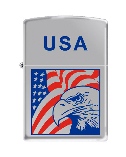 USA Eagle Flag High Polish Chrome | 72637