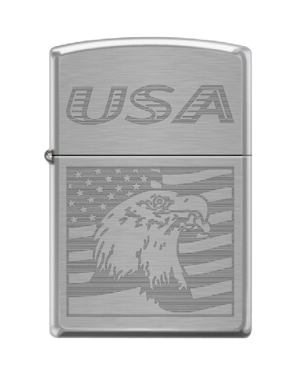 USA Eagle Flag Etch High Polish Chrome | 73181