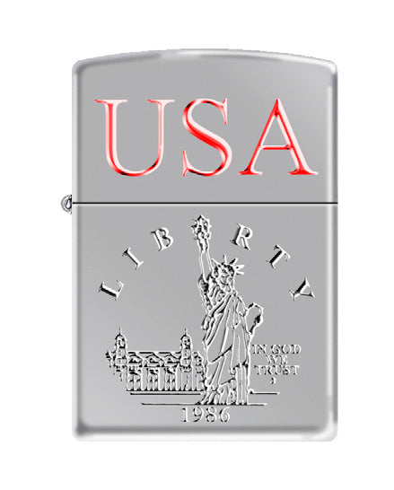 USA Statue of Liberty Ellis 1986 High Polish Chrome | 73339