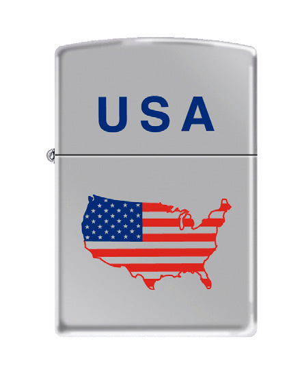 USA Map High Polish Chrome | 73365