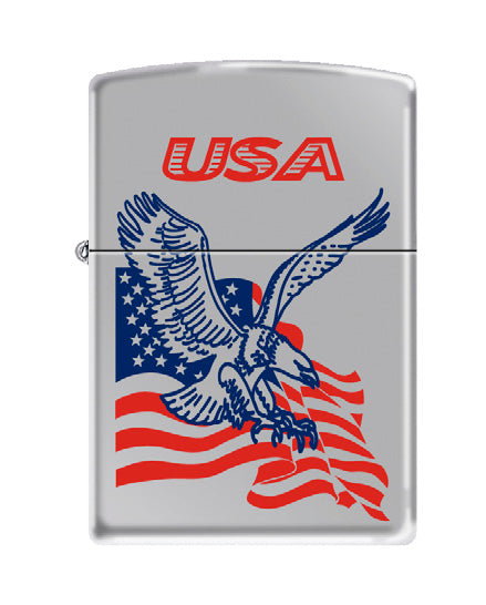 USA Eagle Flag High Polish Chrome | 74018