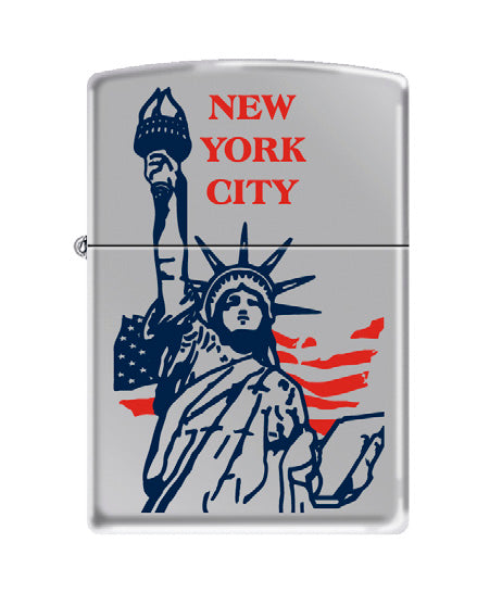 Statue of Liberty Flag NYC High Polish Chrome | 74036