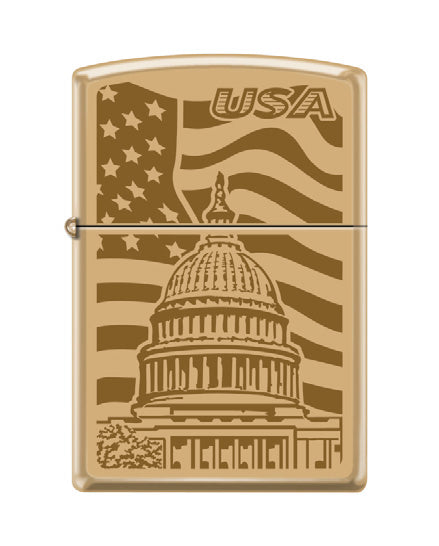 US Capitol Flag USA High Polish Brass | 74752