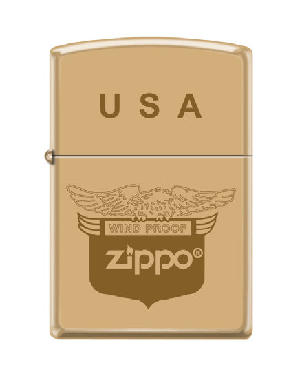 Zippo Windproof Shield High Polish Brass | 74756