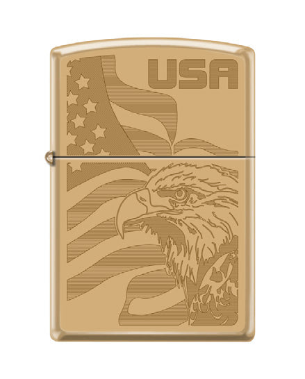 Eagle Flag USA High Polish Brass | 74774