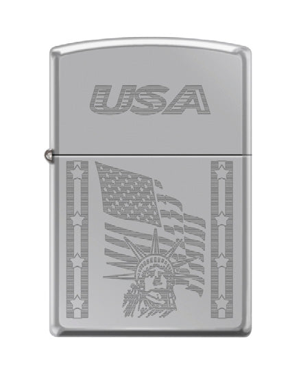 USA Statue of Liberty Flag Bars High Polish Chrome | 79391