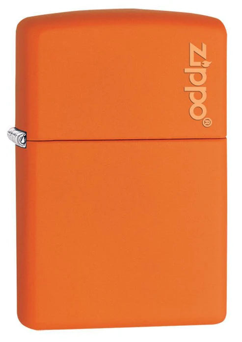 Classic Orange Matte Zippo Logo | SKU: 231ZL