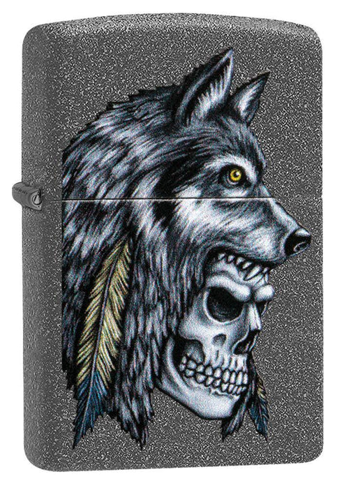 Wolf Skull Feather Design | SKU: 29863