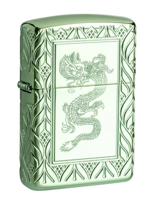 Armor<® High Polish Green Elegant Dragon | SKU: 49054