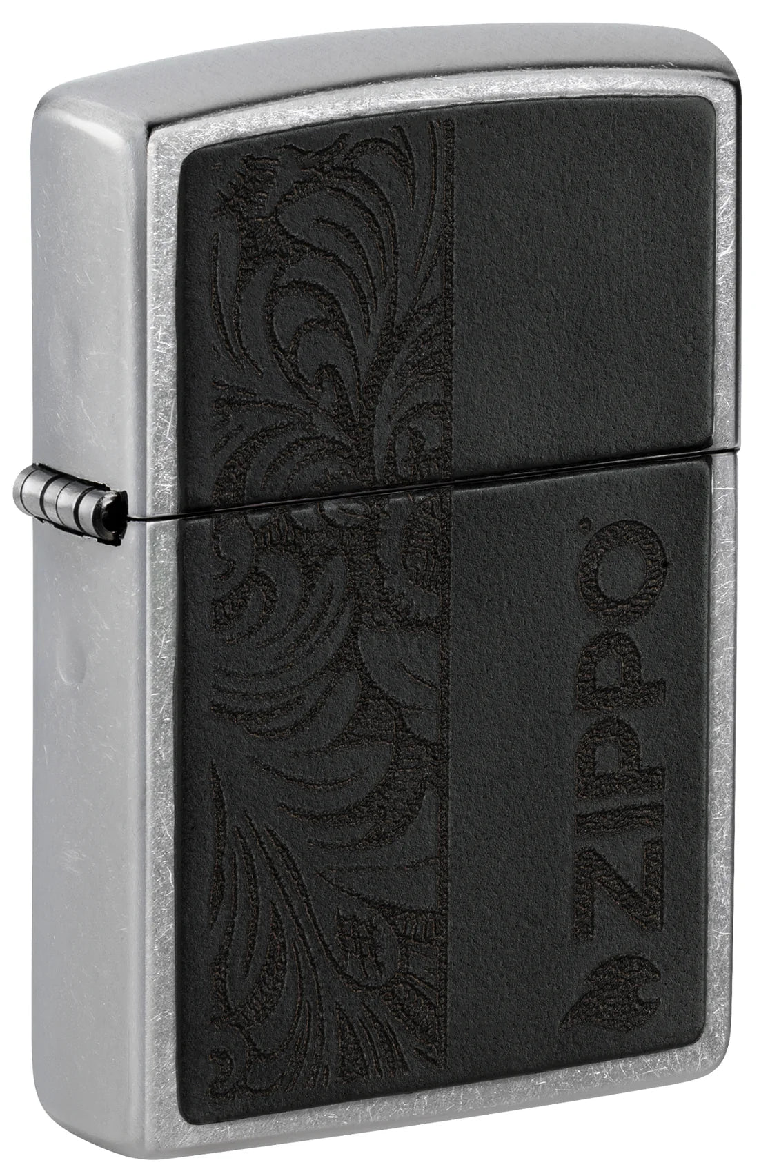 Black Leather Emblem - Zippo Design | SKU:46919