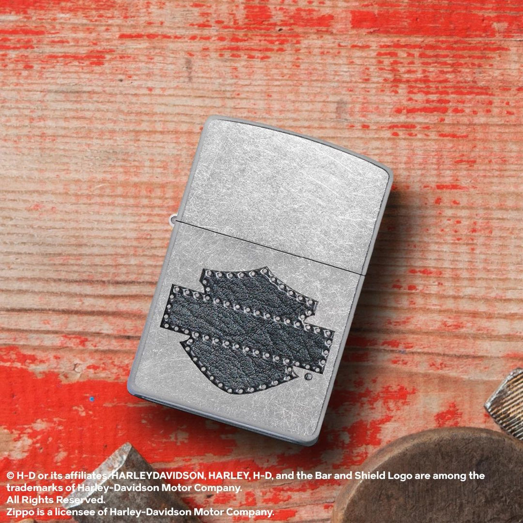 Harley-Davidson® Leathered Logo Design | SKU:46858