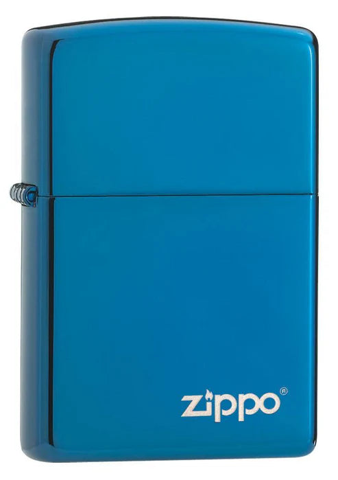 Classic High Polish Blue Zippo Logo SKU: 20446ZL