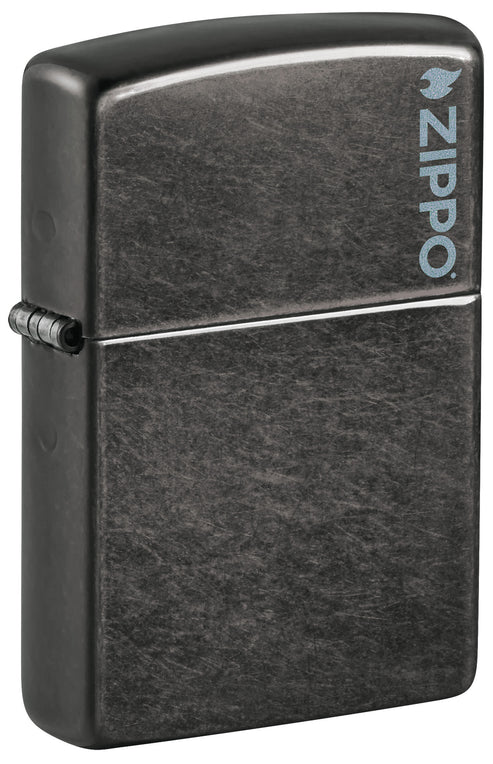 Classic Grey Zippo Logo | SKU: 28378ZL