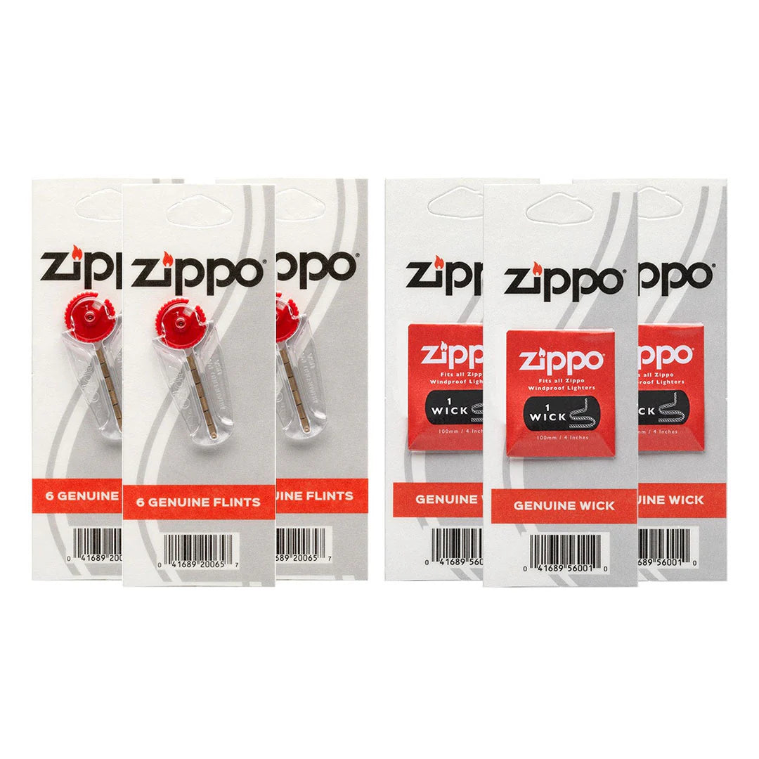 Zippo Flint/Wick Co-Pack SKU:3FLT3WK