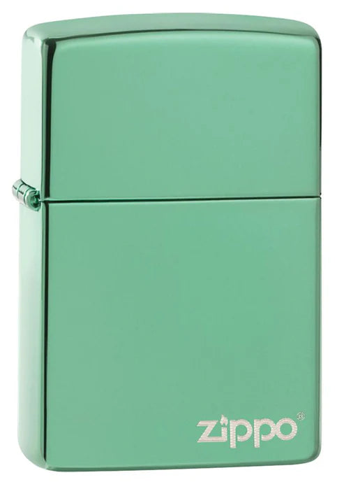 Classic High Polish Green Zippo Logo | SKU: 28129ZL