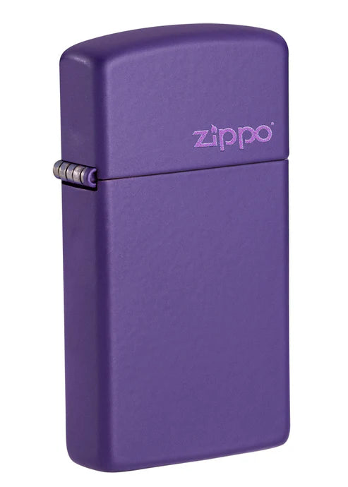 Slim® Purple Matte Zippo Logo | SKU: 1637ZL