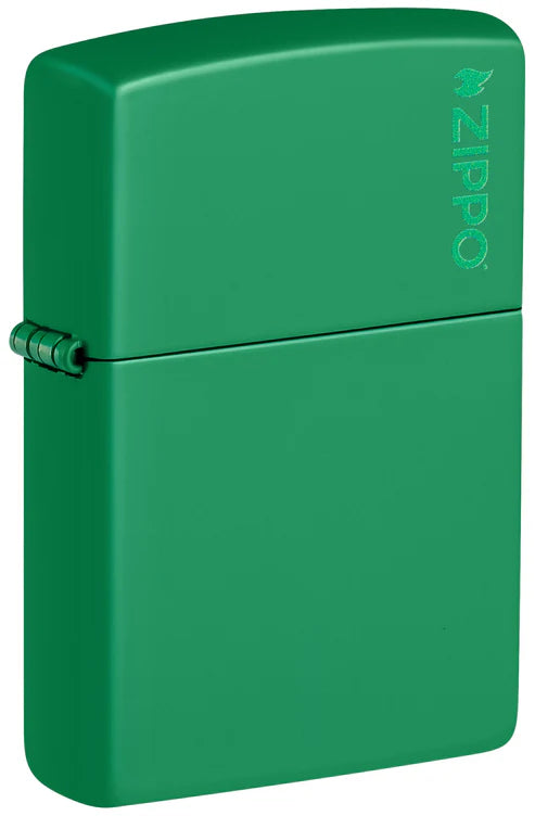 Classic Grass Green Matte Zippo Logo | SKU: 48629ZL