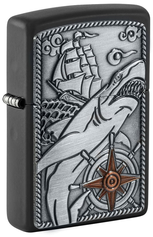 Ship Shark Emblem Design | SKU: 48120