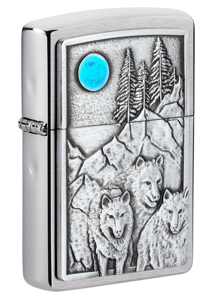 Wolf Pack and Moon Emblem Design | SKU: 49295